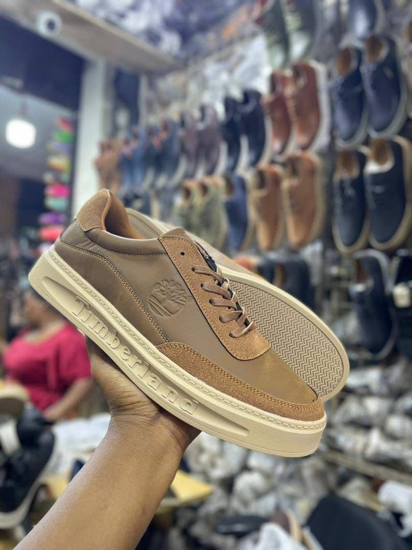 Pinstripe Plimsoll leather Shoes