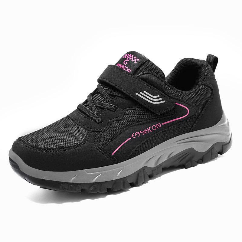 Cashcon sneakers feature a breathable mesh upper and a secure hook-and-loop