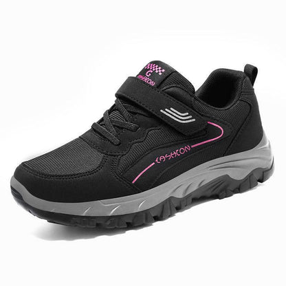 Cashcon sneakers feature a breathable mesh upper and a secure hook-and-loop